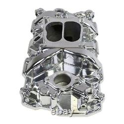 Polished Aluminum Intake Manifold Small Block Chevy 55-95 SBC 327 350 383 400