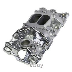 Polished Aluminum Intake Manifold Small Block Chevy 55-95 SBC 327 350 383 400