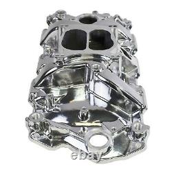 Polished Aluminum Intake Manifold Small Block Chevy 55-95 SBC 327 350 383 400