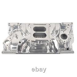 Polished Aluminum Intake Manifold for SBC Small Block Chevy Vortec 350 383 96-up