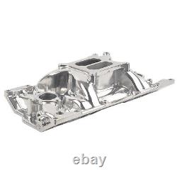 Polished Aluminum Intake Manifold for SBC Small Block Chevy Vortec 350 383 96-up