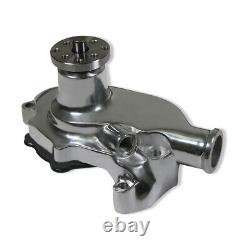 Polished Aluminum Short Water Pump For SBC Small Block Chevy 283 327 350
