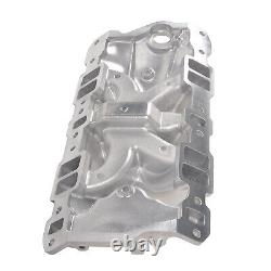 Polished Dual Plane Aluminum Intake Manifold For Small Block Chevy 305 327 350