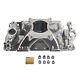 Polished Single Plane Intake Manifold for 1957-95 Small Block Chevy SBC 350 400