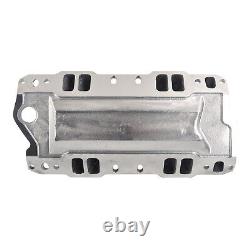 Polished Single Plane Intake Manifold for 1957-95 Small Block Chevy SBC 350 400