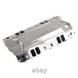 Polished Single Plane Intake Manifold for 1957-95 Small Block Chevy SBC 350 400