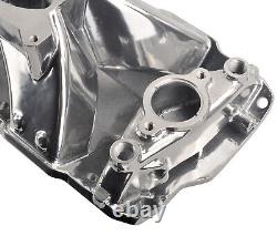 Polished Single Plane Intake Manifold for 1957-95 Small Block Chevy SBC 350 400