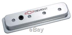 Proform 141-130 Small Block Chevy Centerbolt Tall Aluminum Valve Covers Polished
