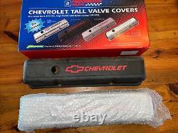 Proform 141-751 Black Crinkle Valve Covers 1958-1986 Small Block Chevy SBC