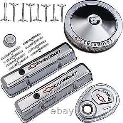 Proform 141-900 Small Block Chevy Chrome Dress-up Kit withBowtie