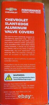 Proform 141-924 GM Performance Orange Aluminum Valve Cover Set Small Block Chevy