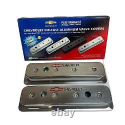 Proform Valve Covers Polished 141-130 Die Cast Chevy Small Block READREAD