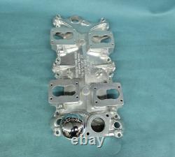 Rare Man-a-fre 4 Duece 4x2 Small Block Chevy Intake Manifold Sbc Hot Rat Rod