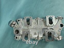 Rare Man-a-fre 4 Duece 4x2 Small Block Chevy Intake Manifold Sbc Hot Rat Rod