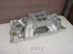 Rare Small Block Chevy Intake Thermodyne Driver Air Gap Holley or Edelbrock Carb