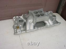 Rare Small Block Chevy Intake Thermodyne Driver Air Gap Holley or Edelbrock Carb