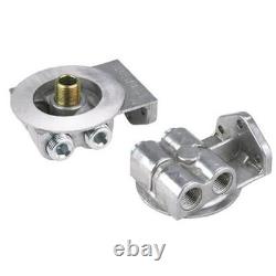 Remote Oil Filter Relocation Kit, Horizontal, Fits Small Block Chevy