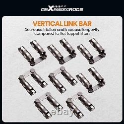 Roller Lifters + Link Bar Small Block For Chevy SBC 265 350 400 V8 Hydraulic