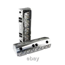 SBC 205cc Bare Aluminum Cylinder Heads Angle Plug 64cc Small Block Chevy 350 400