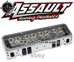 SBC 205cc Bare Aluminum Cylinder Heads Angle Plug 64cc Small Block Chevy 350 400