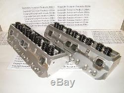 SBC Aluminum Heads 220cc/64cc Runners Small Block Chevy 350 383 FREE SHIPPING