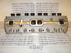 SBC Aluminum Heads 220cc/64cc Runners Small Block Chevy 350 383 FREE SHIPPING