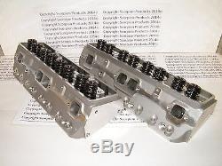 SBC Aluminum Heads 220cc Runners Small Block Chevy 350 383 400 FREE SHIPPING