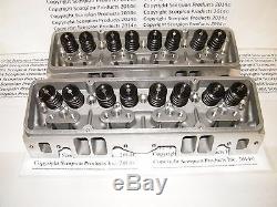 SBC Aluminum Heads 220cc Runners Small Block Chevy 350 383 400 FREE SHIPPING