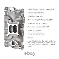 SBC Aluminum Intake fits Small Block Chevy 262 302 305 307 327 350 400 2701