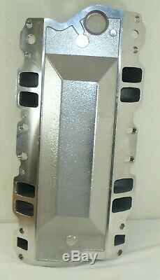 SBC Chevy Small Block Chevy Polished Aluminum Dual Plane Air-Gap Intake 350 400