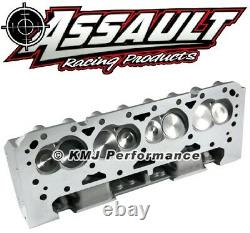 SBC Complete Aluminum Cylinder Heads Straight Plug 205cc Max. 650 Lift 3/8 Studs