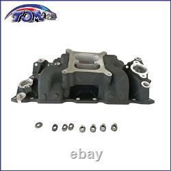 SBC Dual Plane Air Gap Intake Manifold for Small Block Chevy 350 400 1957-1995