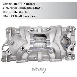 SBC Intake Manifold 2701 Performer EPS For Small Block Chevy 55-86 305 350 V8 US