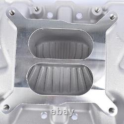 SBC Performer Aluminum Intake Manifold Fits 4-Barrel Small Block Chevy 305 327