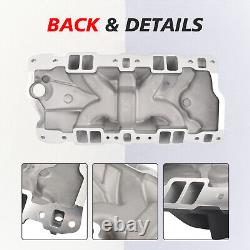 SBC Performer EPS Aluminum Intake Manifold For Small Block Chevy 305 350 383 BK