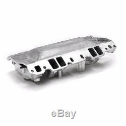 SBC Polished Aluminum Intake Dual Plane 1500-6500 327,350,383 Open Plenum Design