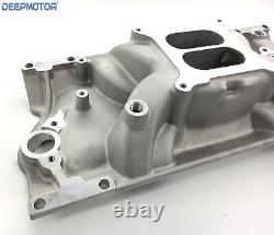 SBC SMALL BLOCK CHEVY Aluminum Intake Manifold Vortec Dual Plane 350,383 1997-up