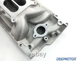 SBC SMALL BLOCK CHEVY Aluminum Intake Manifold Vortec Dual Plane 350,383 1997-up