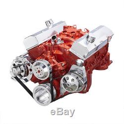 SBC Serpentine Conversion Kit Power Steering 283 327 350 400 Chevy Small Block