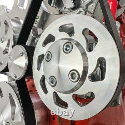 SBC Serpentine Pulley Conversion Kit ALT PS A/C Small Block Chevy 350 Triangles