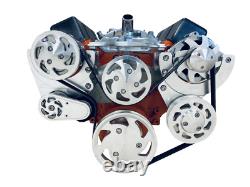 SBC Serpentine Pulley Conversion Kit ALT PS A/C Small Block Chevy 350 Triangles