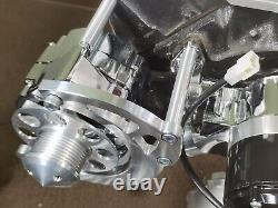 SBC Serpentine Pulley Conversion Kit ALT PS Chevy Small Block 283 350 400 EWP