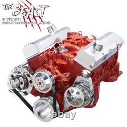 SBC Serpentine Pulley Conversion Kit Power Steering 350 400 Chevy Small Block