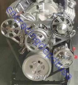 SBC Serpentine Pulley Conversion Kit Small Block Chevy 350 AC A/C SWP Air