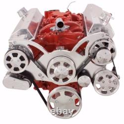 SBC Serpentine Pulley Conversion Kit Small Block Chevy 350 AC A/C SWP Air