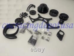 SBC Serpentine Pulley Conversion Kit Small Block Chevy ALT PS A/C 283 350 400 GM