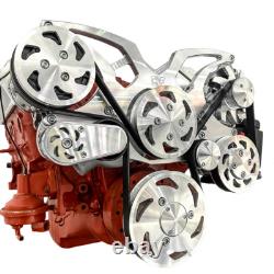 SBC Serpentine Pulley Conversion Kit Small Block Chevy ALT PS A/C 350 283 383