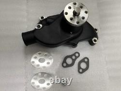 SBC Serpentine Pulley Conversion Kit Small Block Chevy ALT PS A/C 350 383 BLACK