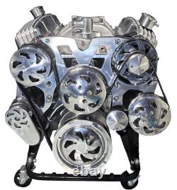 SBC Serpentine Pully /Bracket Kits Long Water Pump 283 305 400 Small Block Chevy