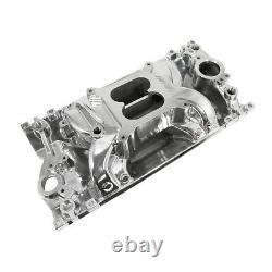 SBC Small Block Chevy 1996-2002 Vortec Air Gap Polished Aluminum Intake 305 350